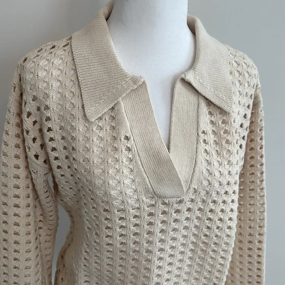 French connection open weave neutral sweater purchased from South Moon Under - Picture 4 of 10